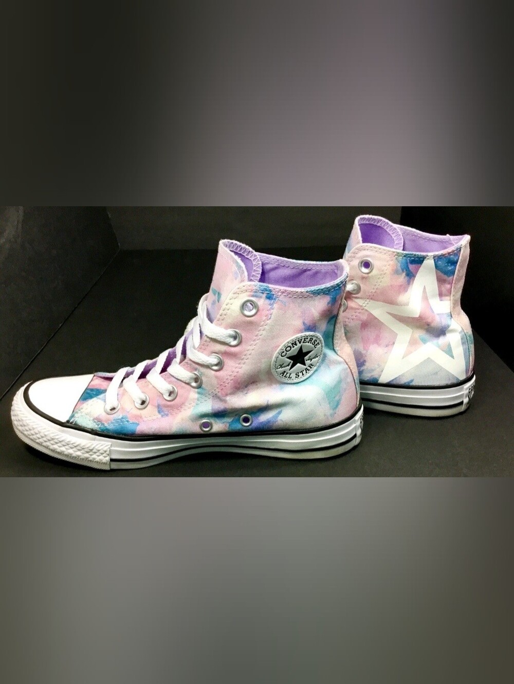Converse Women's Tie-Dye High Top Sneakers - Pastel Purple And Pink